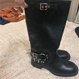 Madden Girl,  Black Combat & Moto Boots